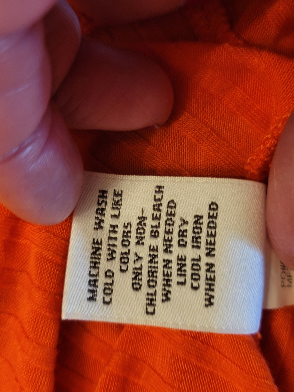Bright Orange Ribbed Button-Front Cardigan - Picture 7 of 7